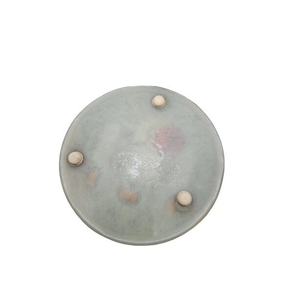 Vintage Handcrafted Floral Resin Trivet With Lattice Design 5" - Picture 6 of 8